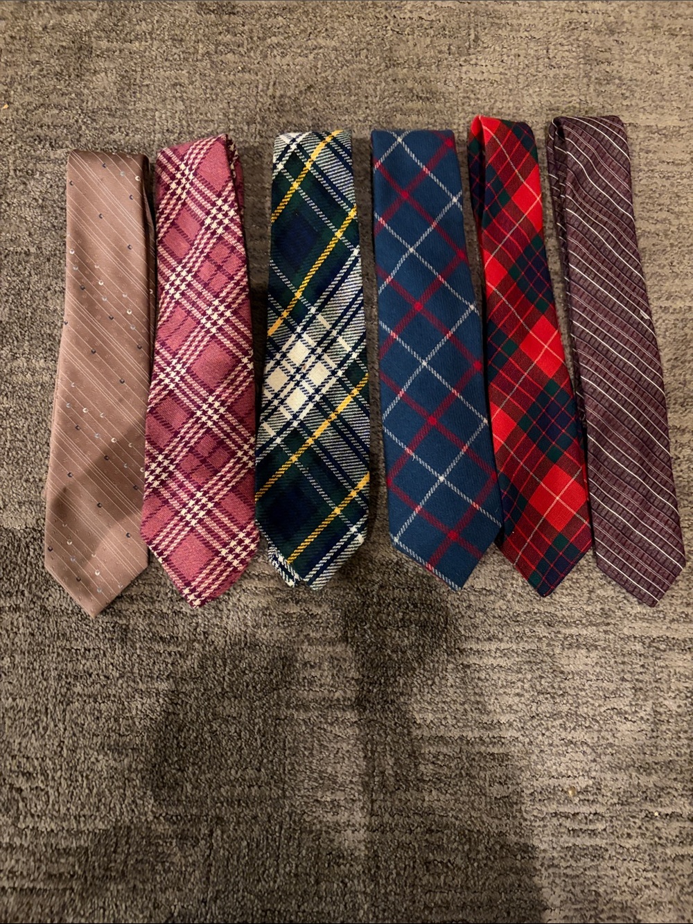 Men's Plaid & Solid Neck Tie Collection - Assorted Colors
